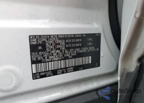 2024 Toyota Rav4 Xle Premium z USA, uszkodzony, nr VIN 2T3B6RFV3RW056411